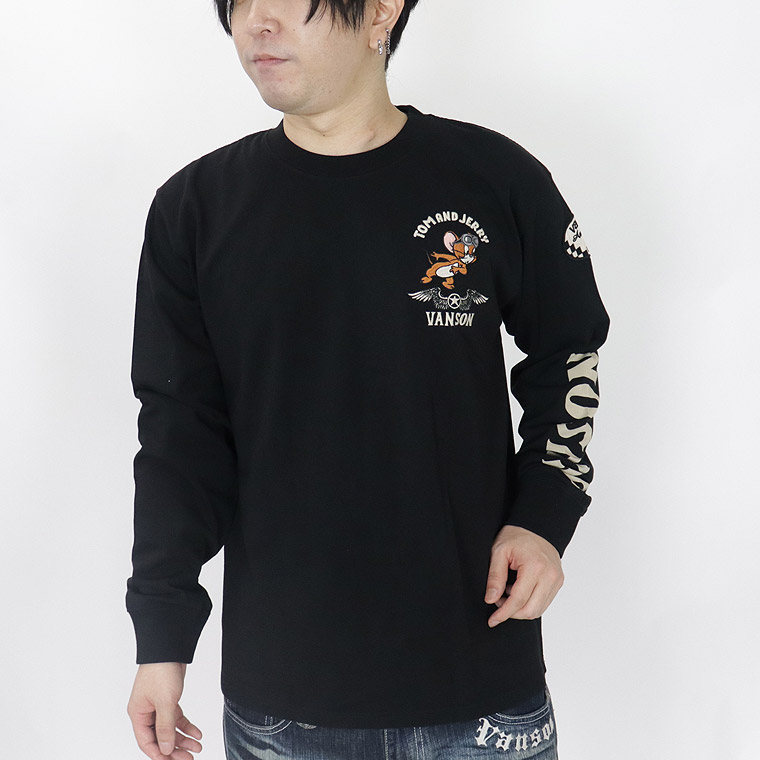 【TOM&JERRYコラボ】天竺長袖Tシャツ ゴーグル