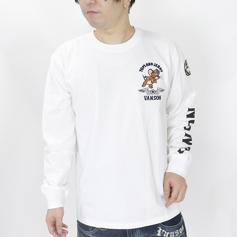 【TOM&JERRYコラボ】天竺長袖Tシャツ ゴーグル