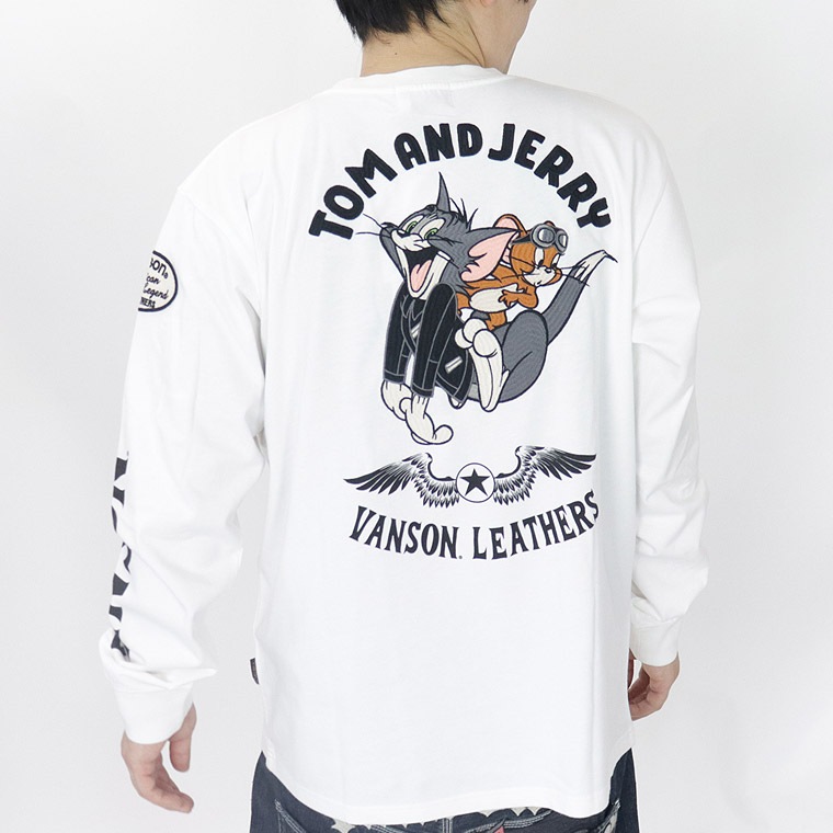 【TOM&JERRYコラボ】天竺長袖Tシャツ ゴーグル