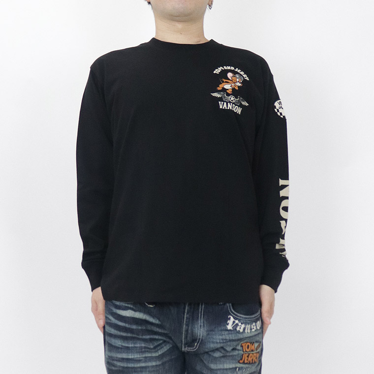 【TOM&JERRYコラボ】天竺長袖Tシャツ ゴーグル