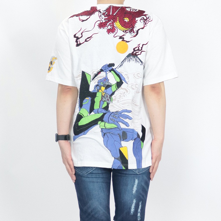 EVANGELION】エヴァ初号機×赤龍刺繍半袖Tシャツ | アイテムから探す 
