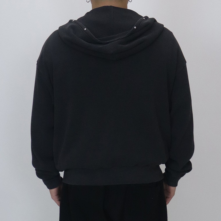 ワッフルプリントZIPパーカー