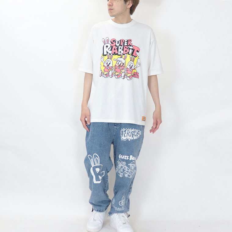 【NEW JACKコラボ】プリントワイドイージーデニムパンツ