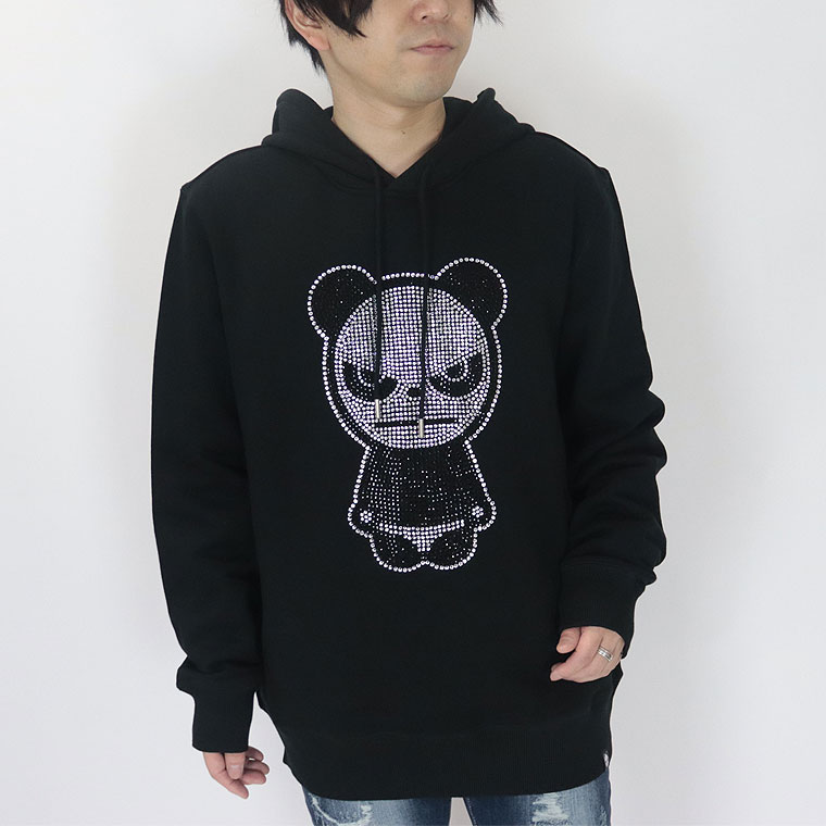 【HIPANDA】RHINESTONE PULL HOODIE