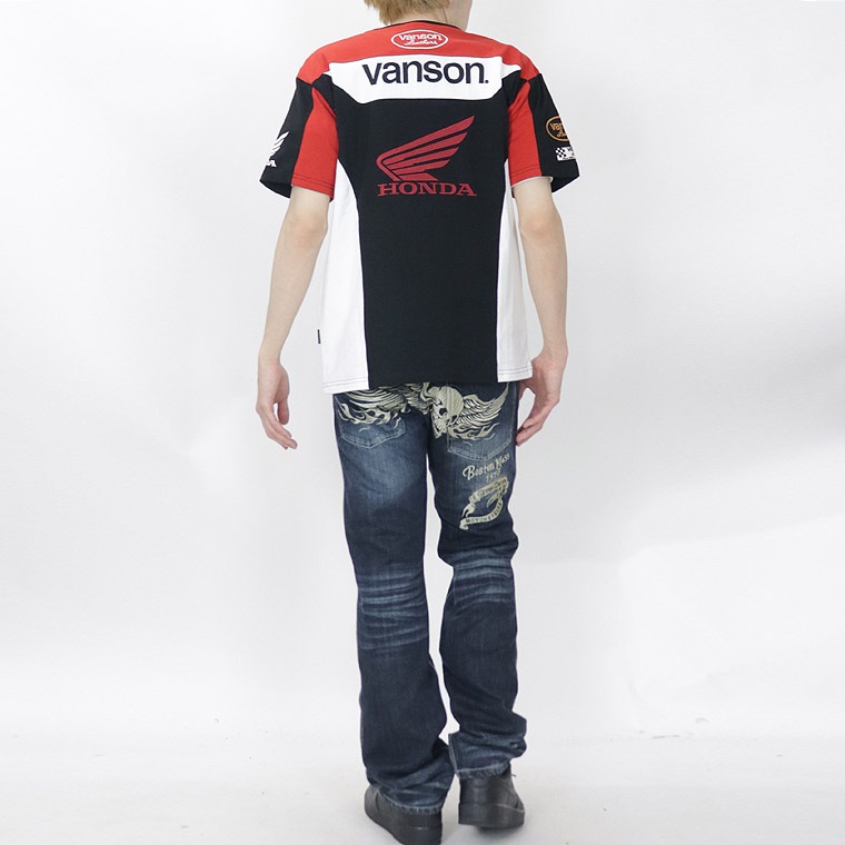 【HONDAコラボ】天竺半袖Tシャツ ホンダウイング