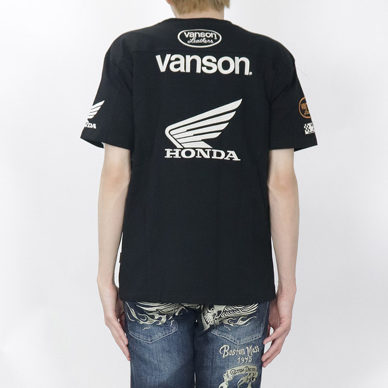 【HONDAコラボ】天竺半袖Tシャツ ホンダウイング