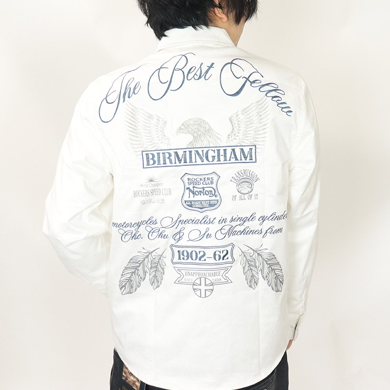 【NORTON】撥水ストレッチイーグル ポリスウェードシャツ