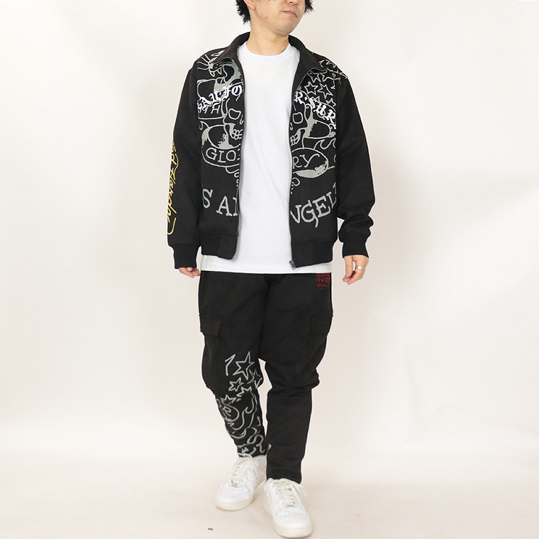 Ed Hardy 刺繍ジャケット Lサイズ Ed Hardy 刺繍ジャケット XLARGE