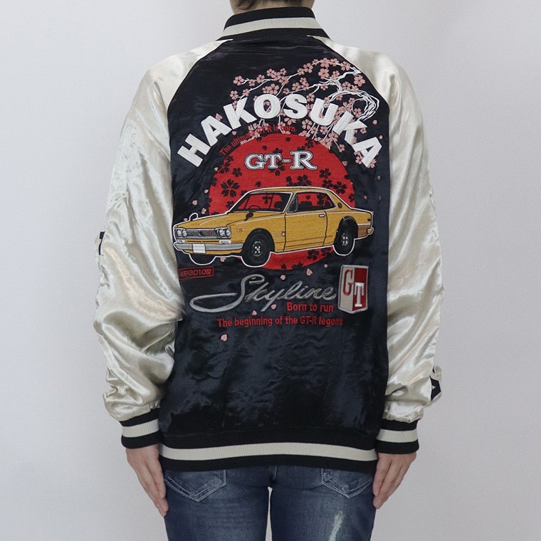 PGC10型 ハコスカGT-R刺繍リバーシブルスカジャン