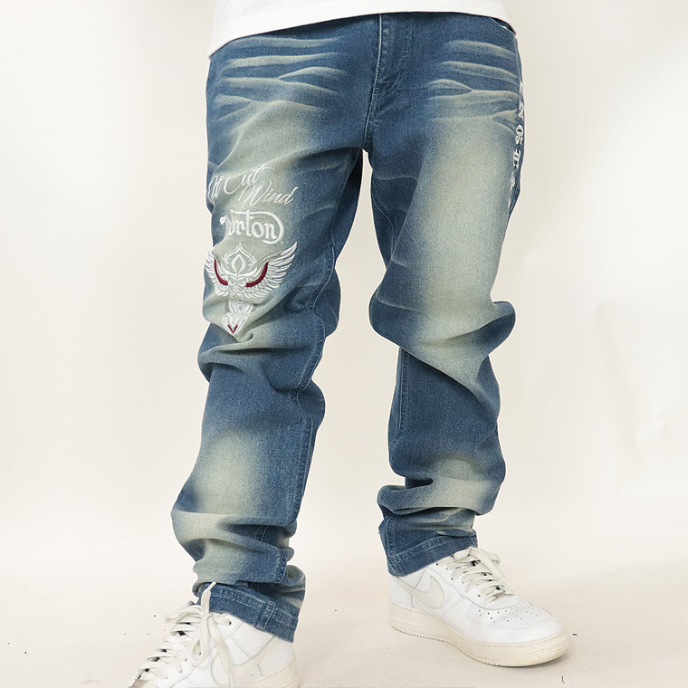 【NORTON】ストレッチウイングMAX刺繍デニムパンツ