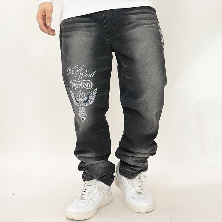 NORTON】ストレッチウイングMAX刺繍デニムパンツ | 店舗から探す,5号店