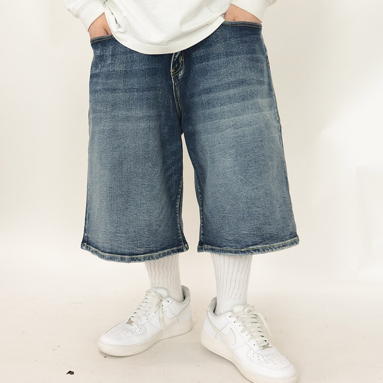 【PRO CLUB】HEAVYWEIGHT BAGGY FIT DENIM SHORT