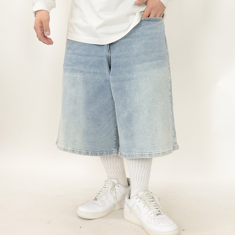 【PRO CLUB】HEAVYWEIGHT BAGGY FIT DENIM SHORT