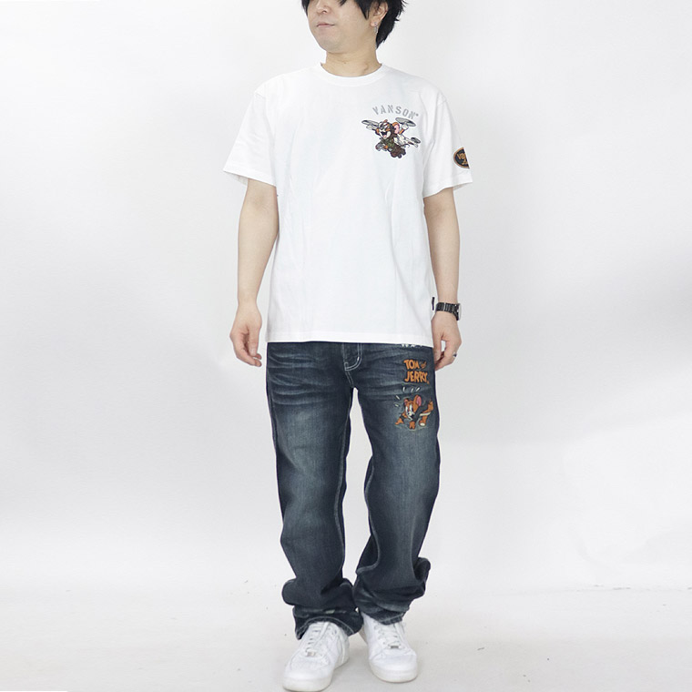 【TOM&JERRYコラボ】天竺半袖Tシャツ ドローンフライト