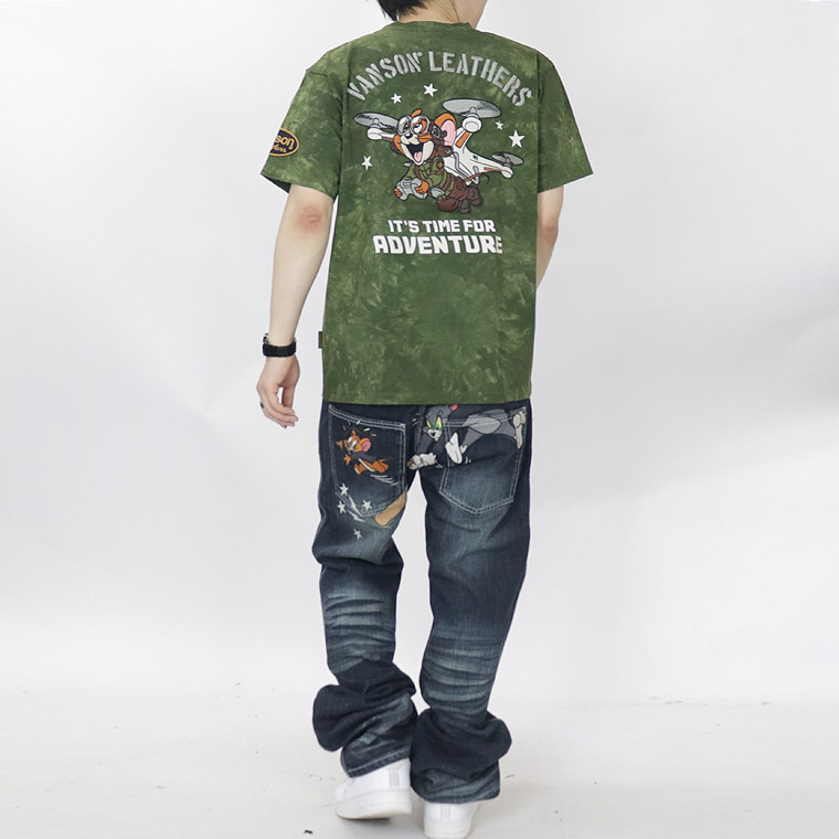 【TOM&JERRYコラボ】天竺半袖Tシャツ ドローンフライト
