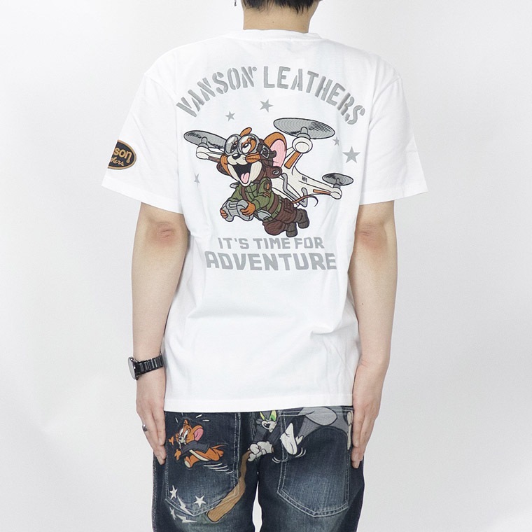 【TOM&JERRYコラボ】天竺半袖Tシャツ ドローンフライト