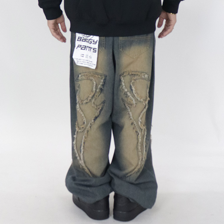 カットオフモチーフデニムパンツ