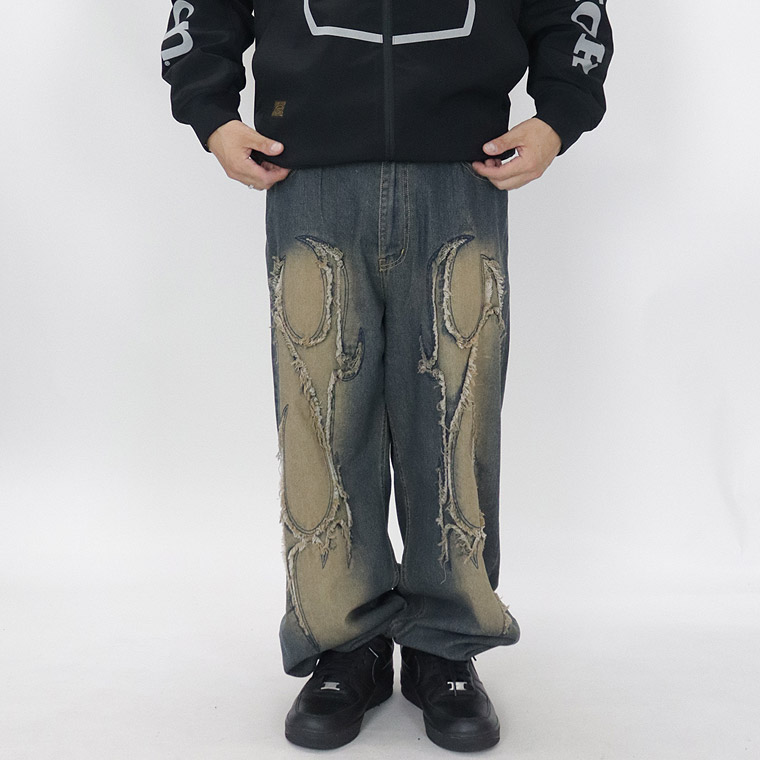 カットオフモチーフデニムパンツ