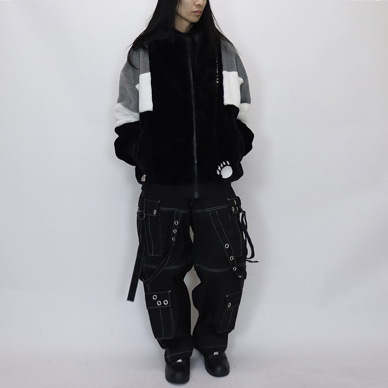 ＼数量限定２０％ＯＦＦ／【PANDIESTA JAPAN】逆さパンダ切替BIGシルエットファーブルゾン