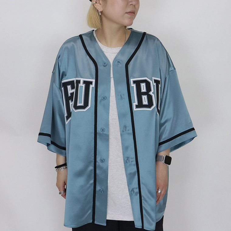 【FUBU】SATIN BASEBALL SHIRTS