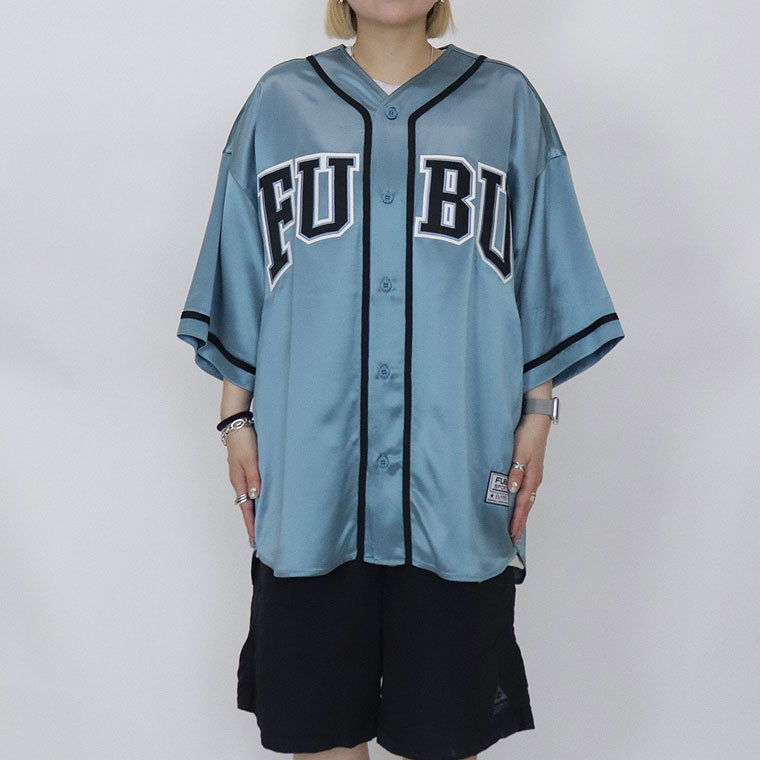 【FUBU】SATIN BASEBALL SHIRTS