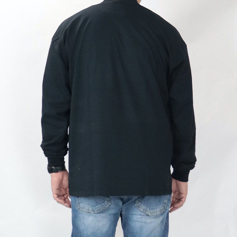 【大きいサイズ】鎌持ち髑髏イラスト長袖Tシャツ