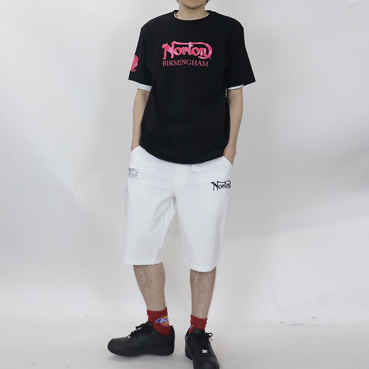 【NORTON】スクエアジャガードショーツ