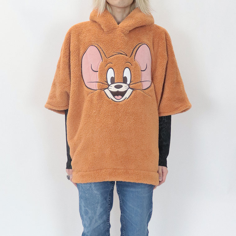 SALE【トムとジェリー】両面ボアポンチョTOMandJERRY(ペアルック/ユニ