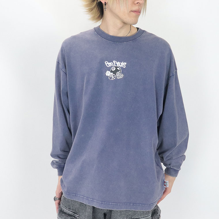 ラスワンセール３５％OFF【BEN DAVIS(ベンデイビス)】8ボール＆ダイス長袖T(ペアルック・アメカジ系)