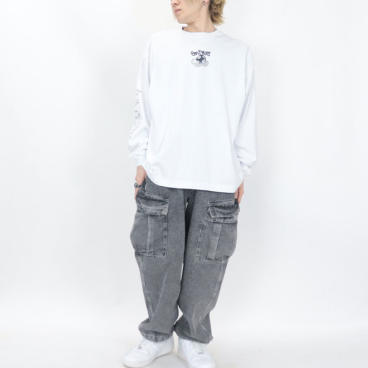 ラスワンセール３５％OFF【BEN DAVIS(ベンデイビス)】8ボール＆ダイス長袖T(ペアルック・アメカジ系)