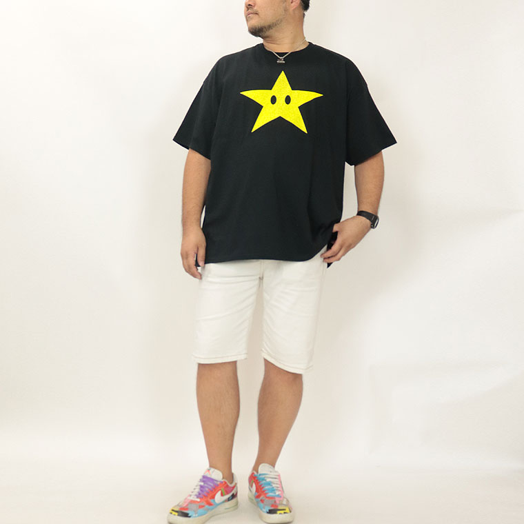 【大きいサイズ】おもしろTシャツ (☆ 無敵)