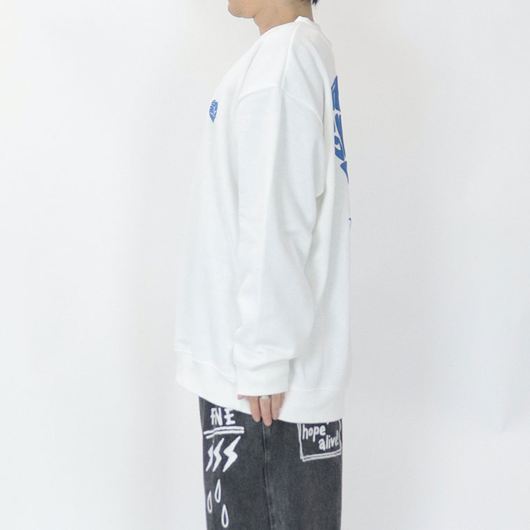 【RED CAP GIRL】発泡ハートプリント裏起毛トレーナー