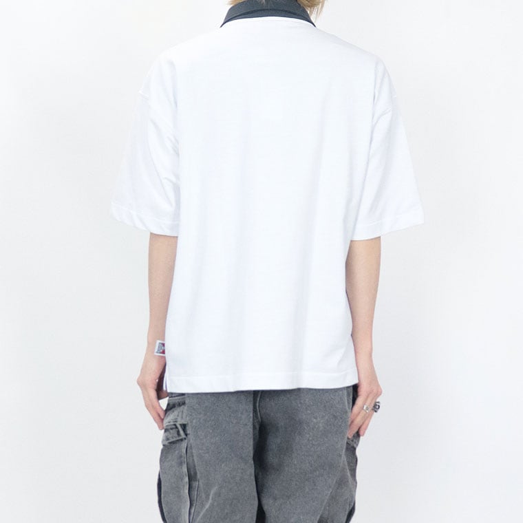 ラスワンセール35%OFF【BEN DAVIS(ベンデイビス)】ハーフZIP胸ロゴ刺繍半袖(ペアルック・アメカジ系)