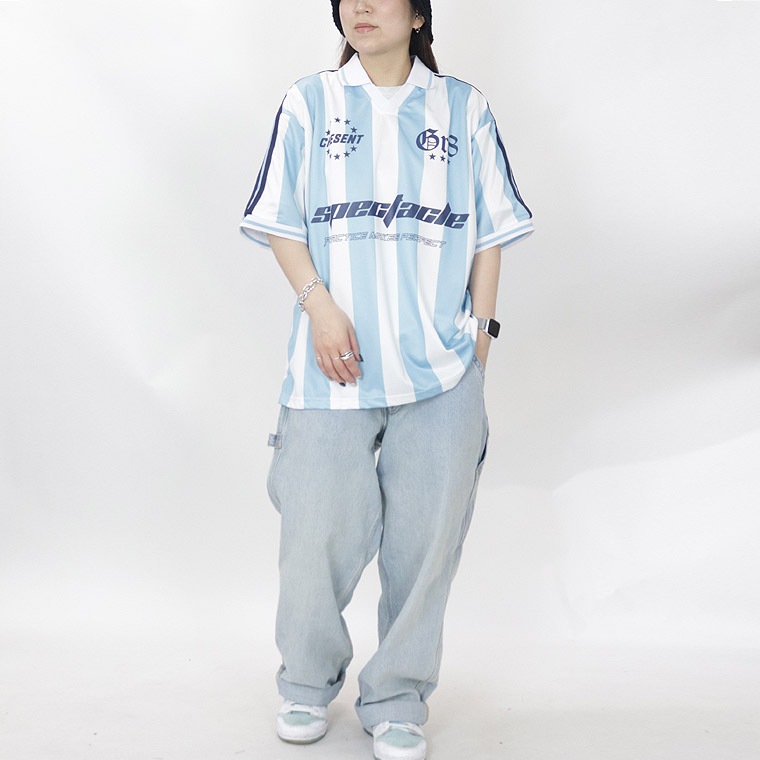 総柄サッカーデザインTシャツ