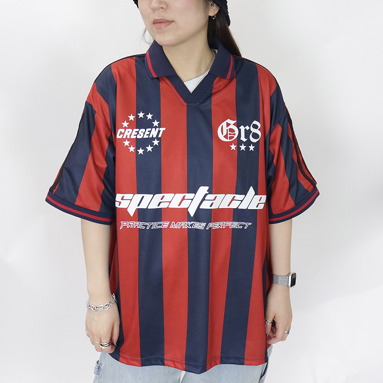 総柄サッカーデザインTシャツ