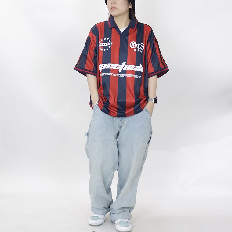 総柄サッカーデザインTシャツ
