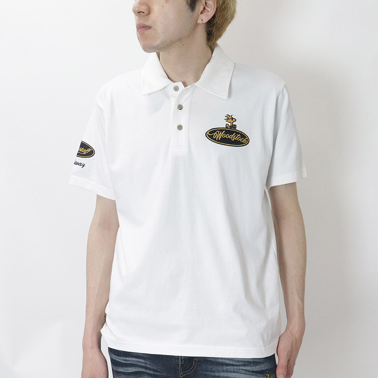 【SNOORYコラボ】バイカー刺繍半袖ポロシャツ
