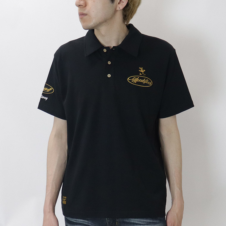 【SNOORYコラボ】バイカー刺繍半袖ポロシャツ