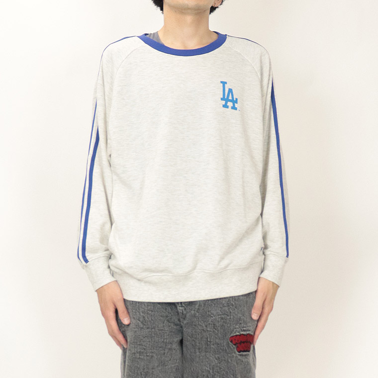 MLBバックプリント ラインクルーネックトレーナー