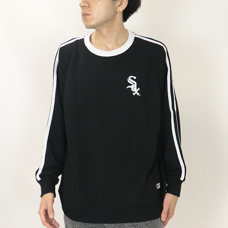 MLBバックプリント ラインクルーネックトレーナー