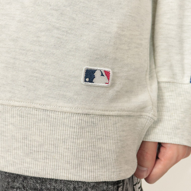 MLBバックプリント ラインクルーネックトレーナー