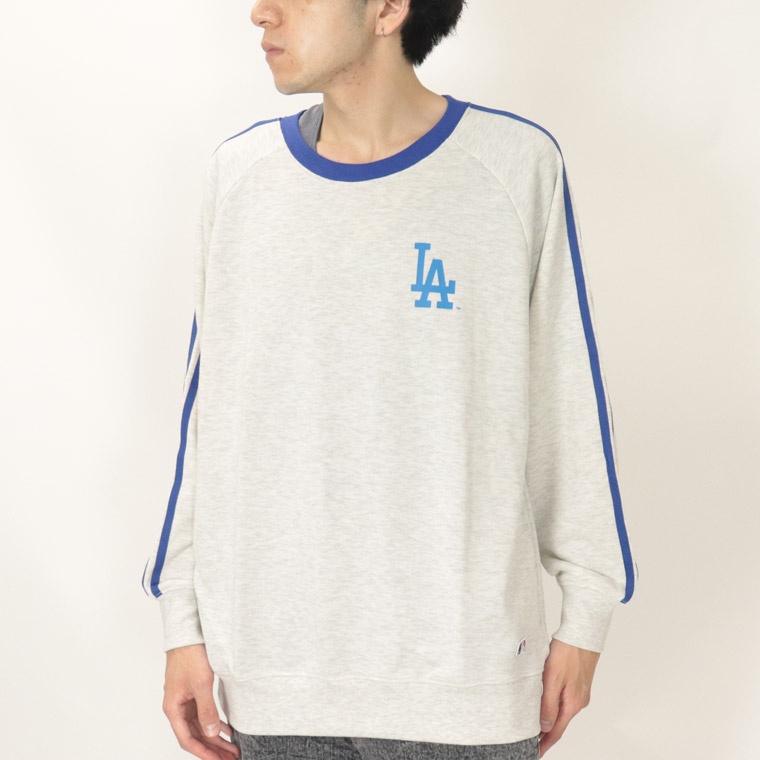 MLBバックプリント ラインクルーネックトレーナー