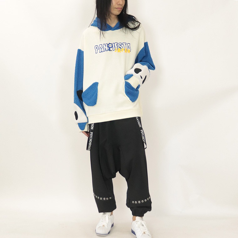 ＼数量限定１５％ＯＦＦ／【PANDIESTA JAPAN】シャークぱんだ袖BIGシルエットパーカー