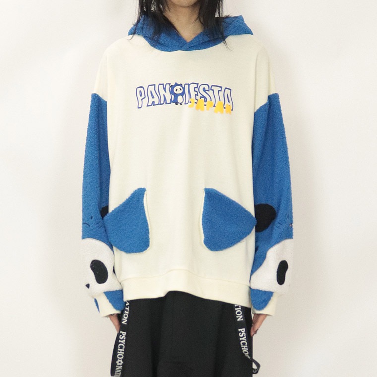 ＼数量限定１５％ＯＦＦ／【PANDIESTA JAPAN】シャークぱんだ袖BIGシルエットパーカー