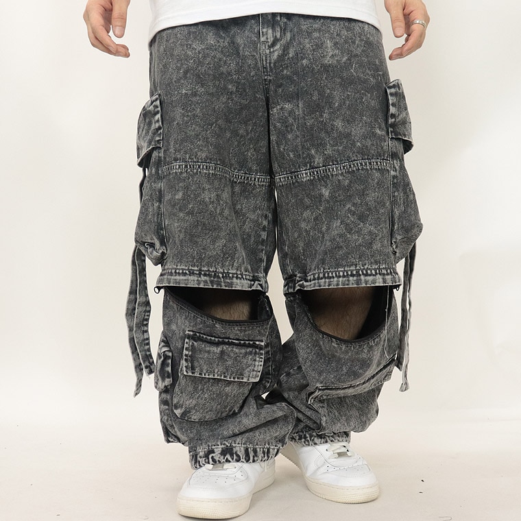 2WAY仕様】デニムタクティカルワイドパンツ | アイテムから探す