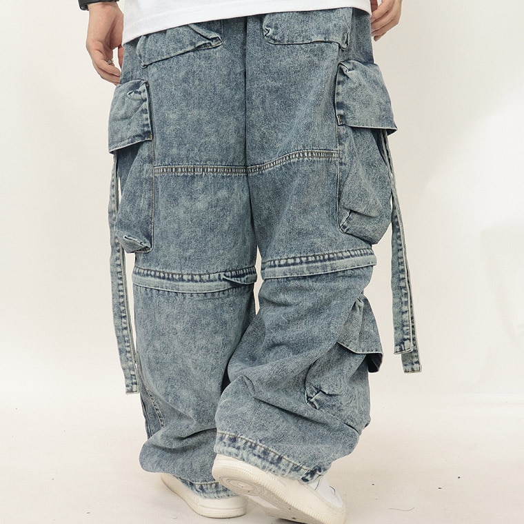 W.&L.T.ウォルト 1998AWタクティカルワイドカーゴパンツ 2WAY仕様】デニムタクティカルワイドパンツ | アイテムから探す | lax