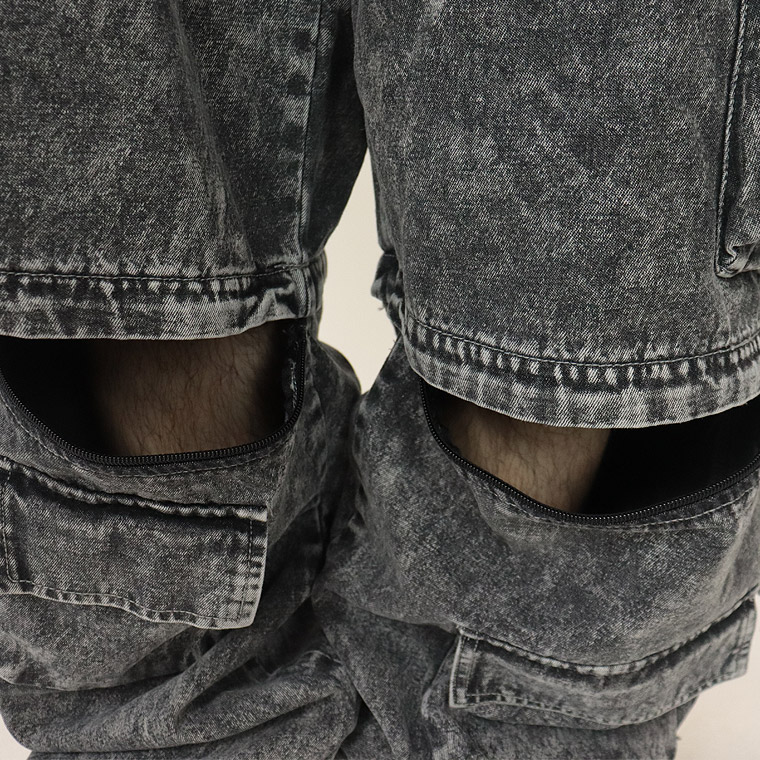 【2WAY仕様】デニムタクティカルワイドパンツ