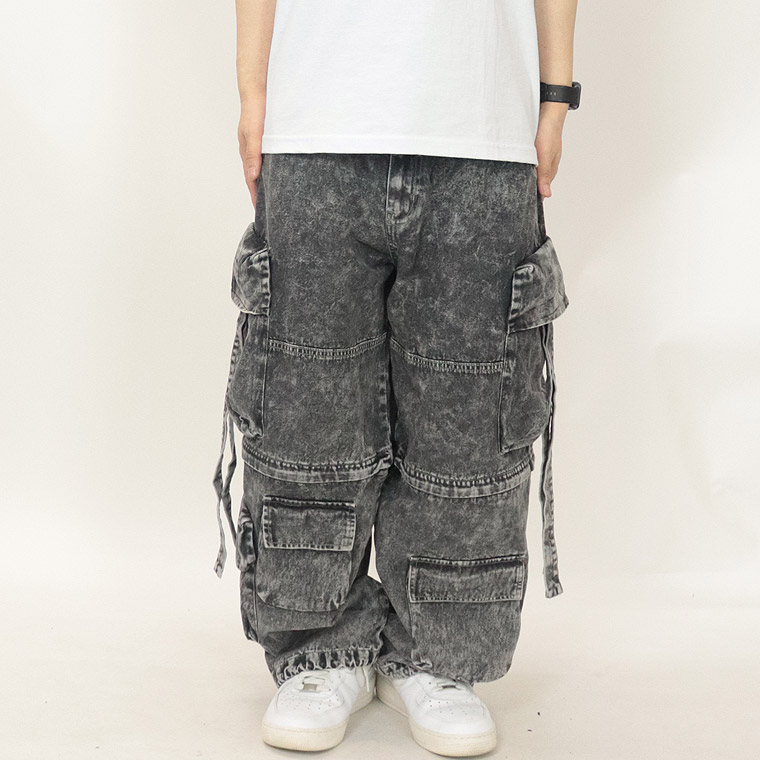 【2WAY仕様】デニムタクティカルワイドパンツ