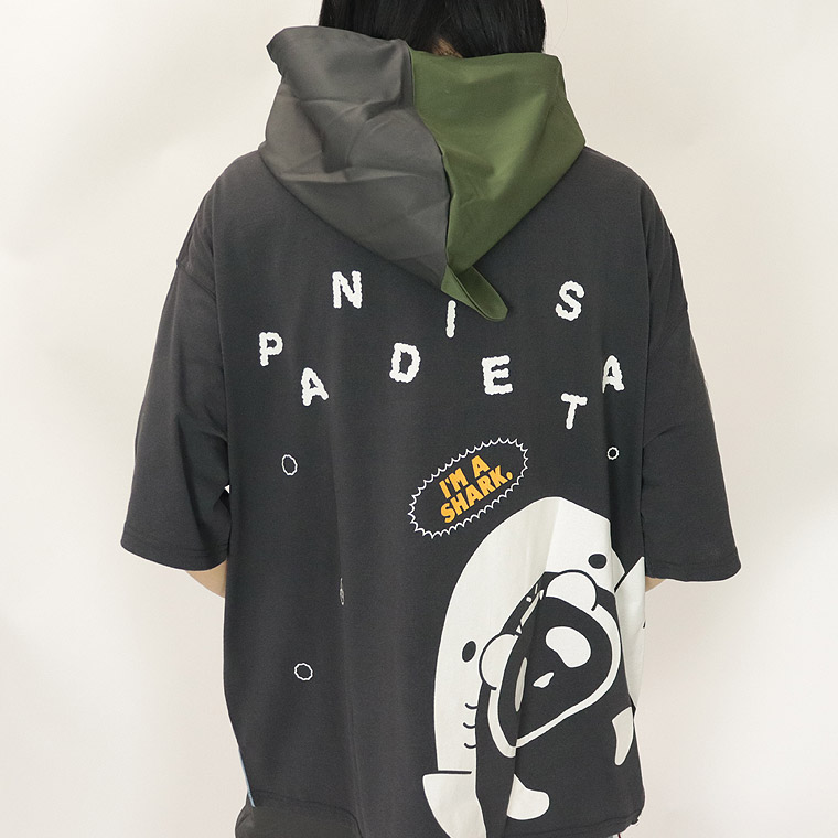 【PANDIESTA JAPAN】シャークぱんだBIGシルエットTシャツパーカー