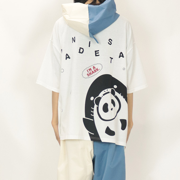 【PANDIESTA JAPAN】シャークぱんだBIGシルエットTシャツパーカー